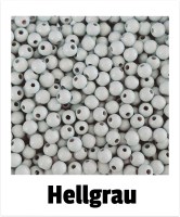 Holzperlen 6mm hellgrau